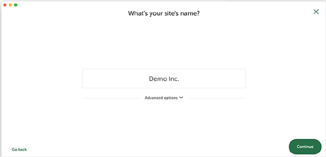 site name